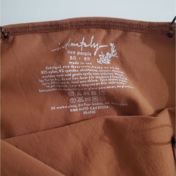 🤩New Free People Brami Midnight Brown tank S/XS - Picture 5 of 7